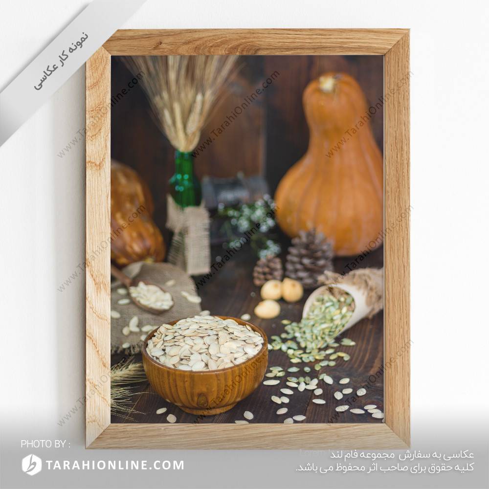 عکاسی از تخمه کدو